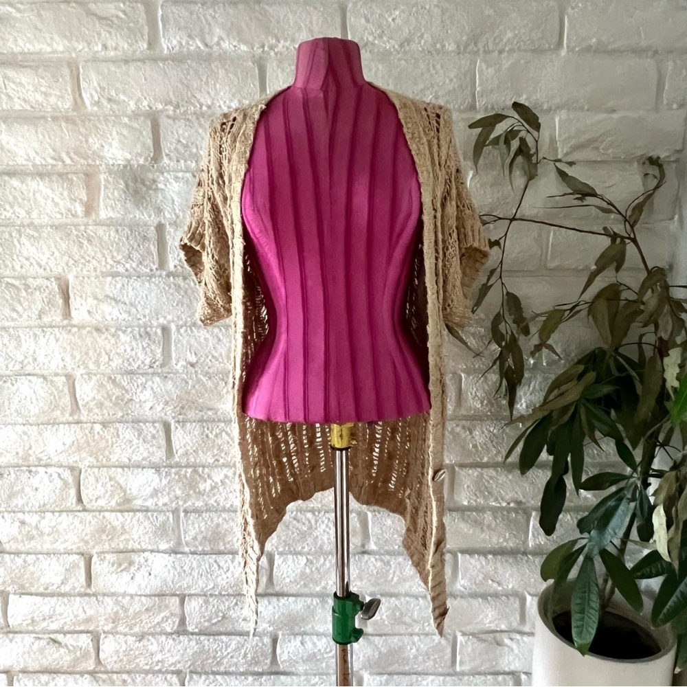 Free People Knit Beige Cardigan S-13 - Picture 2 of 5
